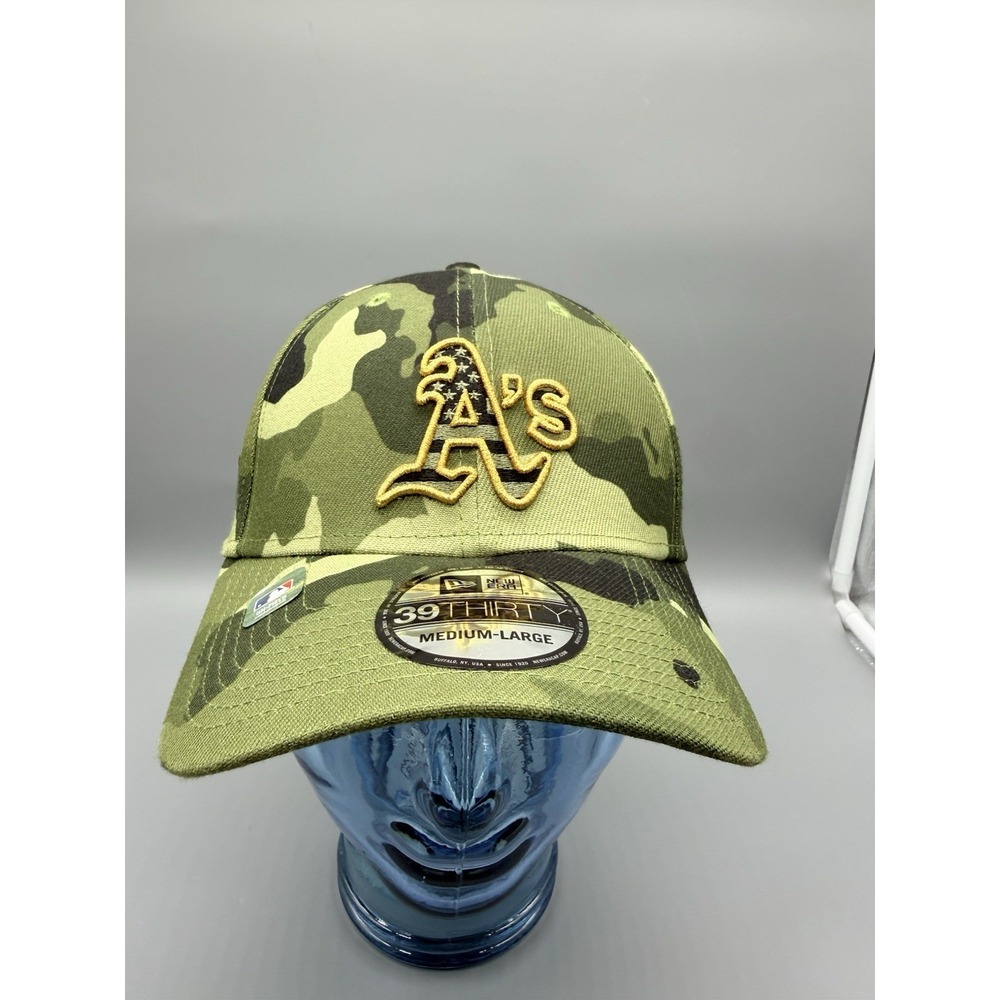 New Era Oakland Athletics A's 2022 Armed Forces Day 39THIRTY Hat Men's Size M/L